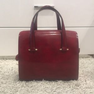 Red handbag